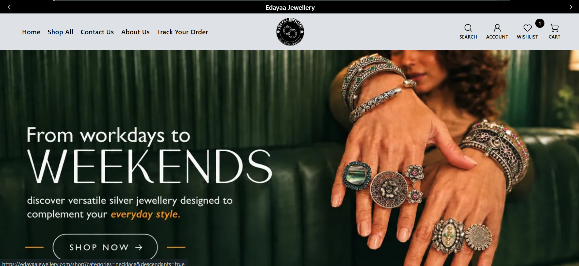 Edayaa Jewellery E-Commerce Store